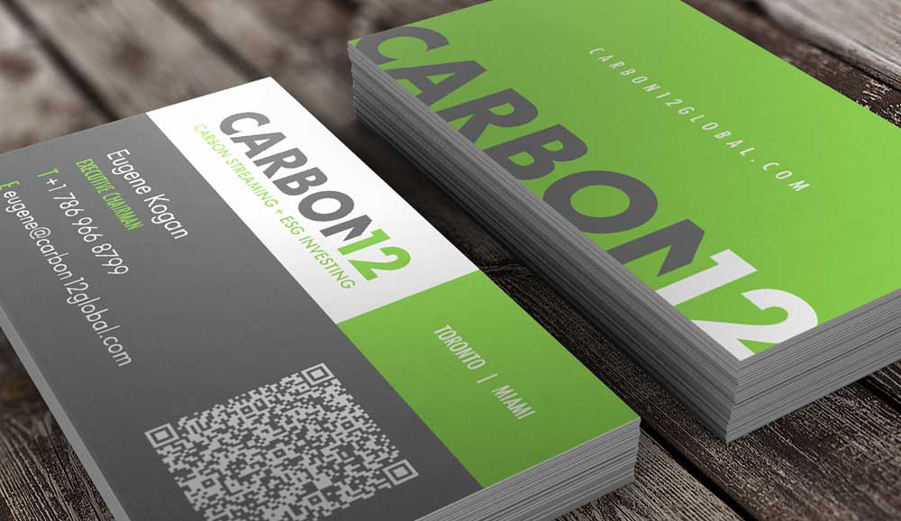 Carbon12 pitch deck and web design